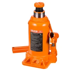 VEVOR Hydraulic Bottle Jack, 20 Ton (44092 lbs) Capacity, 8.9-17.1 Inch Lifting Range, Heavy Duty Welded Bottle Jack for Car, SUV, Pickup, Auto Repair, House Lift and Agricultural Equipment, Orange