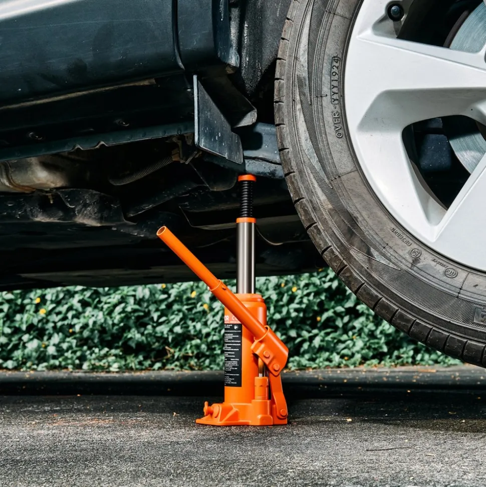 VEVOR Hydraulic Bottle Jack, 6 Ton (13227.6 lbs) Capacity, 7.7-14.8 Inch Lifting Range, Heavy Duty Welded Bottle Jack for Car, SUV, Pickup, Auto Repair, House Lift and Agricultural Equipment, Orange