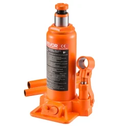 VEVOR Hydraulic Bottle Jack, 6 Ton (13227.6 lbs) Capacity, 7.7-14.8 Inch Lifting Range, Heavy Duty Welded Bottle Jack for Car, SUV, Pickup, Auto Repair, House Lift and Agricultural Equipment, Orange