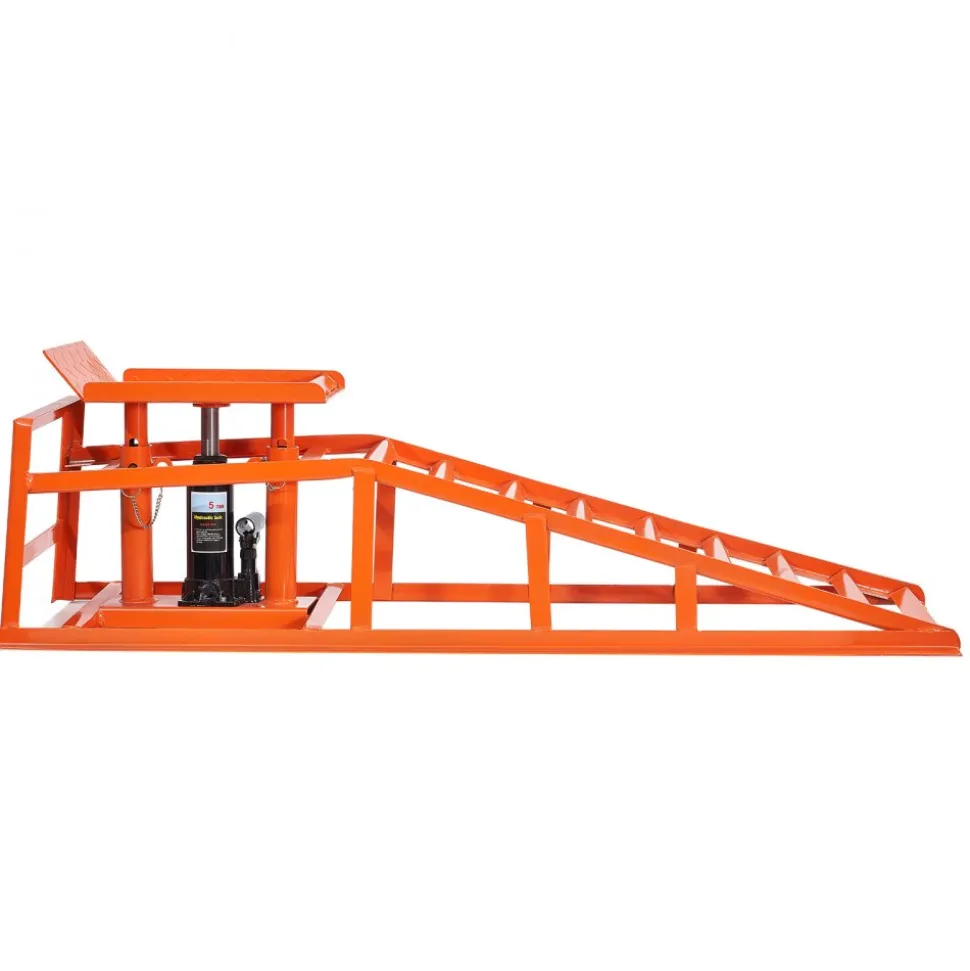 VEVOR Hydraulic Car Ramps, 2 PCS 11000 lbs 5T, 10-14.2 Inch Lift Height, Heavy Duty Hydraulic Vehicle Ramps, Portable Car Lifts for Home Garage Maintenance and Oil Changes, Truck Vehicle Auto Repair