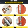 VEVOR Hydraulic Coupler 1/2 Body with 1/2" NPT Thread 27.6 MPa Hydraulic Quick Connect 4 Pairs Hydraulic Coupling Quick Connect 45.5 L/min Hydraulic Quick Coupler