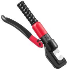 VEVOR Hydraulic Crimping Tool with 9 Sets of Dies AWG12-2/0 Copper And Aluminum Terminal Battery Lug Crimper, with a Cutting Pliers, Gloves, 5pcs Copper Ring Connectors, 8pcs Heat Shrink Sleeves