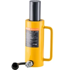 VEVOR Hydraulic Cylinder Jack, 20 Ton Solid Ram Hydraulic Cylinder, 6 Inch Stroke Single Acting Hydraulic Cylinder, with Quick Connector Portable Hydraulic Solid Jack Hydraulic Lifting Cylinders