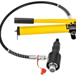 VEVOR Hydraulic Exhaust Pipe Expander, 1-5/8" to 4-1/4" size, 10 T Manual Hydraulic Pipe Stretcher with 4 Dies and 2 Storing Case for Copper, Aluminum Tubes in Car Repairing