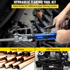 VEVOR Hydraulic Flaring Tool Kit, 45° Double Flaring Tool, Brake Repair Brake Flaring Tools for 3/16