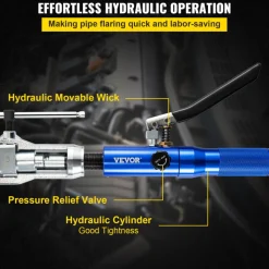 VEVOR Hydraulic Flaring Tool Kit, 45° Double Flaring Tool, Brake Repair Brake Flaring Tools for 3/16
