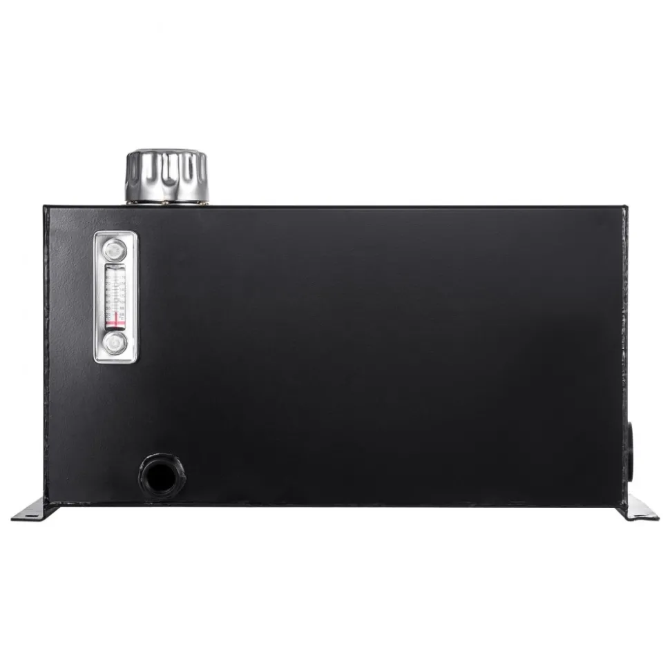 VEVOR Hydraulic Fluid Tank 10 Gal Fuel Tank Heavy Duty Hydraulic Steel Tank Reservoir, Gasoline Transfer Tanks, Hydraulic Reservoir with Strainer Tank Gauge Filter Breather Cap for Tractors & Trucks