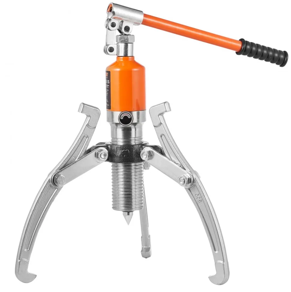 VEVOR Hydraulic Gear Puller, 15 Ton Max Capacity Wheel Bearing Pulling Separator, 2 or 3 Jaws Puller, Vertically and Horizontally, 12" Jaw Hydraulic Puller with Case for Pulling Hubs