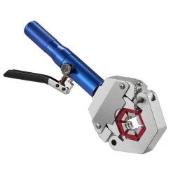 VEVOR Hydraulic Hose Crimper, Hydra-Krimp AC Hose Crimper Kit with 7 Dies Snap-On, Integral Manual Hydraulic A/C Hoses Crimping Tool for Automotive & Air Conditioning Repair - with Carrying Case