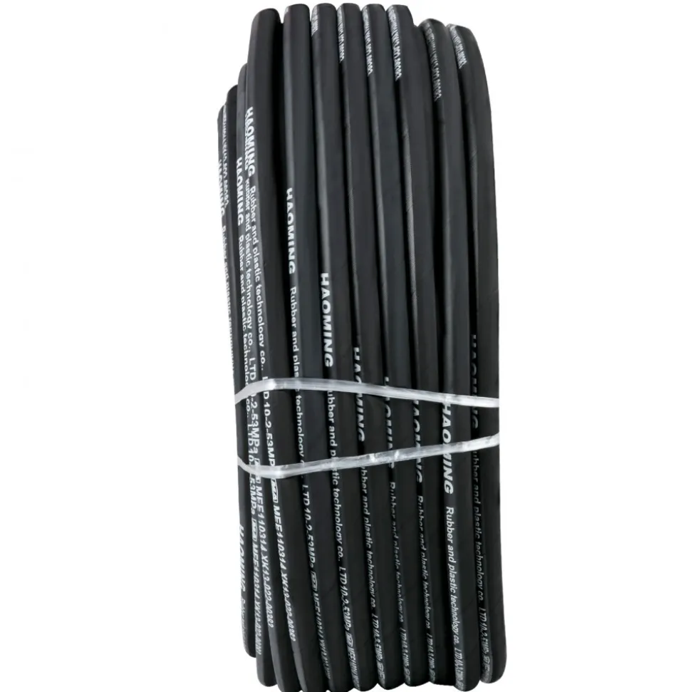 VEVOR Hydraulic Hose 328 Feet Rubber Hydraulic Hoses with 2 High-Tensile Steel Wire Braid, Inner Diameter 3/8 Inch, 5000 PSI Max, Bulk Hydraulic Hose -40 °F to 250 °F, Hydraulic Oil Flexible Hose