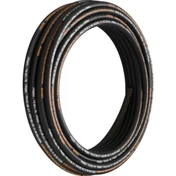 VEVOR Hydraulic Hose 1/2 inch x 100 ft, Coiled Hydraulic Hose 4000 PSI, Rubber Hydraulic Hose with 2 High-Tensile Steel Wire Braid, Bulk Hydraulic Hose -20℃ to 140℃, Hydraulic Oil Flexible Hose