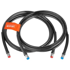 VEVOR Hydraulic Hose Kit, 16 ft 2-Piece Leak-Proof TPEE Outboard Steering Hose Kit with 304 Stainless Steel Connector, Compatible with Marine Outboard Steering Systems, 20 MPa Max Working Pressure