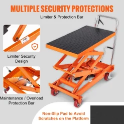VEVOR Hydraulic Lift Table Cart, 770lbs Capacity 59