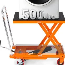 VEVOR Hydraulic Lift Table Cart, 500lbs Capacity 28.5