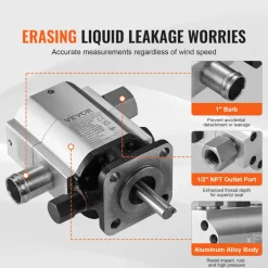 VEVOR Hydraulic Log Splitter Pump, 11GPM, 2 Stage 3000PSI Wood Log Splitter Pump, 1'' Inlet 1/2'' NPT Outlet 3600 RPM Aluminum Hydraulic Gear Pump, for Small Engine Mounting Log Splitters Snowplow