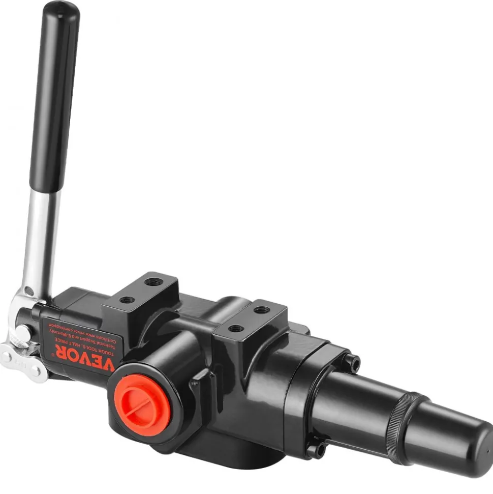 VEVOR Hydraulic Log Splitter Valve 1 Spool, 25 GPM Hydraulic Directional Control Valve, 3626PSI Hydraulic Loader Valve, Hydraulic Joystick Control Valve for Small Tractors, Loaders, Log Splitter
