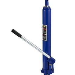 VEVOR Hydraulic Long Ram Jack, 8 Tons/17363 lbs Capacity, with Single Piston Pump and Clevis Base, Manual Cherry Picker with Handle, for Garage/Shop Cranes, Engine Lift Hoist, Blue