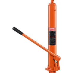 VEVOR Hydraulic Long Ram Jack, 8 Ton Engine Hoist Cylinder with Single Piston Pump And Clevis Base, Hydraulic Ram Cylinder for Engine Lift Hoists, Hydraulic Garage/Shop Cranes, Mechanical, Farm