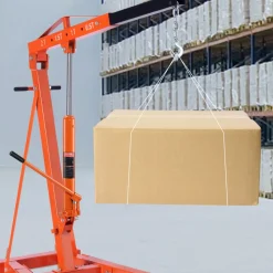 VEVOR Hydraulic Long Ram Jack, 8 Ton Engine Hoist Cylinder with Single Piston Pump And Clevis Base, Hydraulic Ram Cylinder for Engine Lift Hoists, Hydraulic Garage/Shop Cranes, Mechanical, Farm