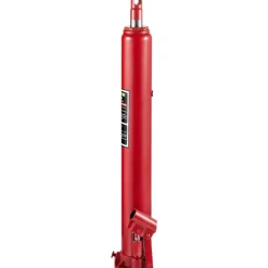VEVOR Hydraulic Long Ram Jack, 4 Tons/8818 lbs Capacity, with Single Piston Pump and Flat Base, Manual Cherry Picker with Handle, for Garage/Shop Cranes, Engine Lift Hoist, Red