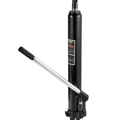VEVOR Hydraulic Long Ram Jack, 3 Tons/6600 lbs Capacity, with Single Piston Pump and Clevis Base, Manual Cherry Picker with Handle, for Garage/Shop Cranes, Engine Lift Hoist, Black