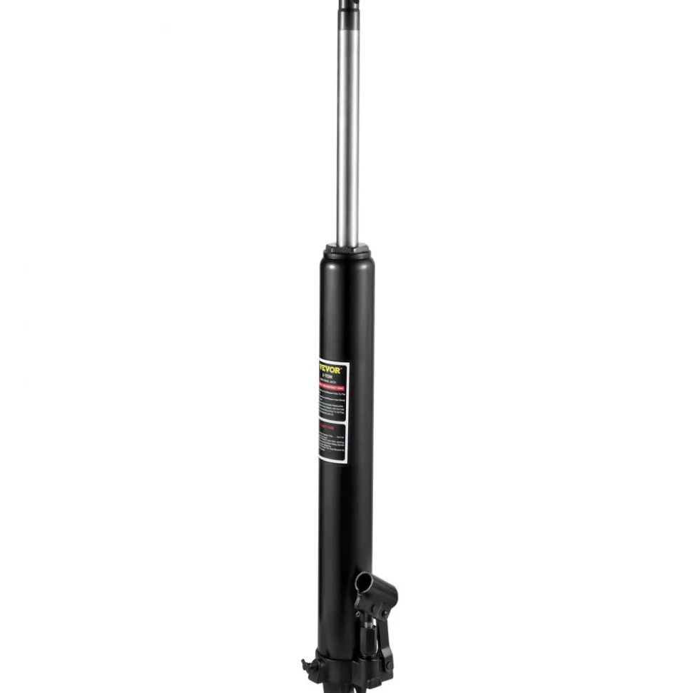 VEVOR Hydraulic Long Ram Jack, 3 Tons/6600 lbs Capacity, with Single Piston Pump and Clevis Base, Manual Cherry Picker with Handle, for Garage/Shop Cranes, Engine Lift Hoist, Black