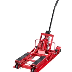 VEVOR Hydraulic Motorcycle Lift Jack, 1500 lbs Capacity, ATV Lift Jack Portable Motorcycle Hoist Stand with 4 Wheels, 4.5"-15.2" Height Range, Hydraulic Foot-Operated Hoist Stand for ATVs, Dirt Bikes