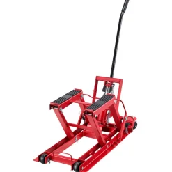 VEVOR Hydraulic Motorcycle Lift Jack, 1500 lbs Capacity, ATV Lift Jack Portable Motorcycle Hoist Stand with 4 Wheels, 4.5