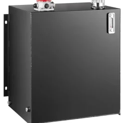 VEVOR Hydraulic Oil Tanks 25Gal Fuel Tank Heavy Duty Hydraulic Steel Tank Reservoir, Gasoline Transfer Tanks, Hydraulic Reservoir with Strainer Temp Gauge Filter Breather Cap for Tractors & Trucks