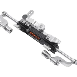 VEVOR Hydraulic Outboard Steering Kit, 300HP, Marine Boat Hydraulic Steering System, with Helm Pump Two-Way Lock Cylinder and 26 Feet Hydraulic Steering Hose, for Single Station Single-Engine Boats