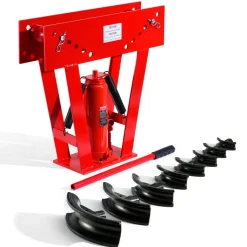 VEVOR Hydraulic Pipe Bender, 16 Ton Manual Copper Exhaust Pipe Bending Machine with 8 Dies (1/2