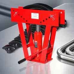VEVOR Hydraulic Pipe Bender, 16 Ton Manual Copper Exhaust Pipe Bending Machine with 8 Dies (1/2
