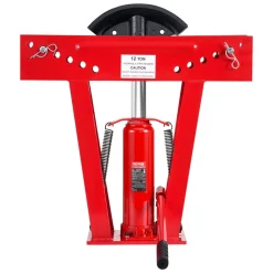 VEVOR Hydraulic Pipe Bender, 12 Ton Manual Copper Exhaust Pipe Bending Machine with 6 Dies (1/2