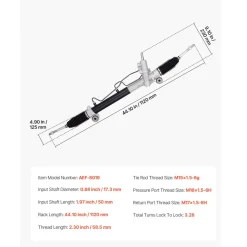 VEVOR Hydraulic Power Steering Rack and Pinion, Compatible with 2004-2006 Toyota Camry (SE or XLE Model), 2004 Toyota Camry (LE Model with 16