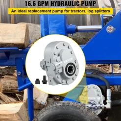 VEVOR Hydraulic Pump 16.6GPM Hydraulic Motor 540RPM Log Splitter 2500PSI Hydraulic Splitter SAE 12 Outlet Port Hydraulic Pump for Log Splitter for Truck Tailgate Lift,Scissor Lift, Dump Trailer