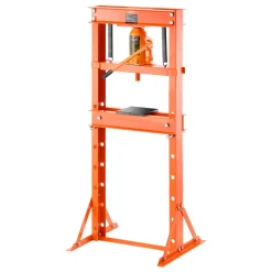 VEVOR Hydraulic Shop Press, 20 T H-Frame Shop Press with Press Plate & Triangular Support, Stable Garage Floor Adjustable Hydraulic Press with Relief Valve, Fit for Bending, Straightening & Stamping