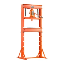 VEVOR Hydraulic Shop Press, 20 T H-Frame Shop Press with Press Plate & Triangular Support, Stable Garage Floor Adjustable Hydraulic Press with Relief Valve, Fit for Bending, Straightening & Stamping