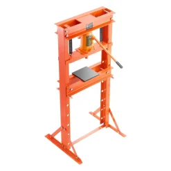 VEVOR Hydraulic Shop Press, 20 T H-Frame Shop Press with Press Plate & Triangular Support, Stable Garage Floor Adjustable Hydraulic Press with Relief Valve, Fit for Bending, Straightening & Stamping