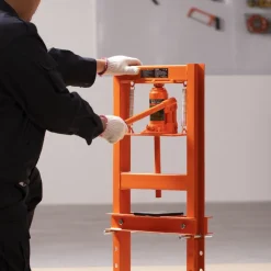 VEVOR Hydraulic Shop Press, 6 Ton H-Frame Hydraulic Garage/Shop Floor Press, Adjustable Shop Press with Press Plates, Heavy Duty Hydraulic Press for Garage, Shop, Workshop