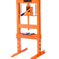 VEVOR Hydraulic Shop Press, 6 Ton H-Frame Hydraulic Garage/Shop Floor Press, Adjustable Shop Press with Press Plates, Heavy Duty Hydraulic Press for Garage, Shop, Workshop