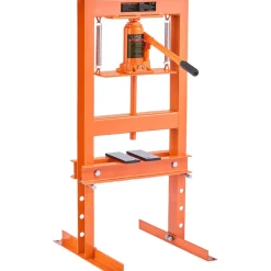 VEVOR Hydraulic Shop Press, 6 Ton H-Frame Hydraulic Garage/Shop Floor Press, Adjustable Shop Press with Press Plates, Heavy Duty Hydraulic Press for Garage, Shop, Workshop