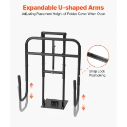 VEVOR Hydraulic Spa Cover Lift, Hot Tub Cover Lift, Adjustable Height 33.1 to 41.3 in and Width from 53.1 to 92.5 in, Mounted Underneath on One Side, Compatible with Various Sizes of Hot Tubs & Spas