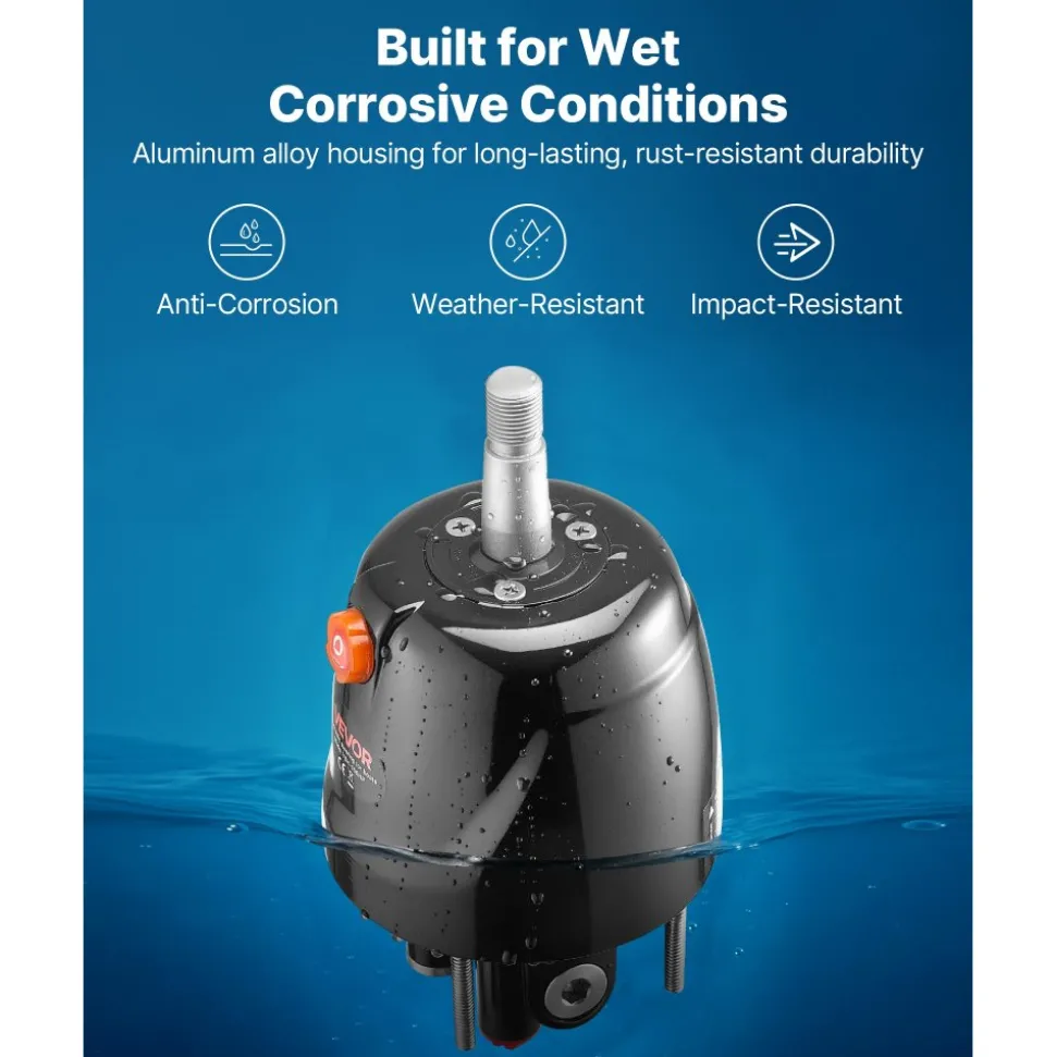 VEVOR Hydraulic Steering Helm Pump, 150 HP, Helm Pump for Boat, with 6.9 MPa/1000 psi Max Working Pressure, Aluminum Alloy Housing, Check Valve, Replaceable Shaft Seal, for Outboards Fishing Boats