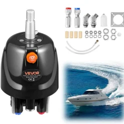 VEVOR Hydraulic Steering Helm Pump, 150 HP, Helm Pump for Boat, with 6.9 MPa/1000 psi Max Working Pressure, Aluminum Alloy Housing, Check Valve, Replaceable Shaft Seal, for Outboards Fishing Boats