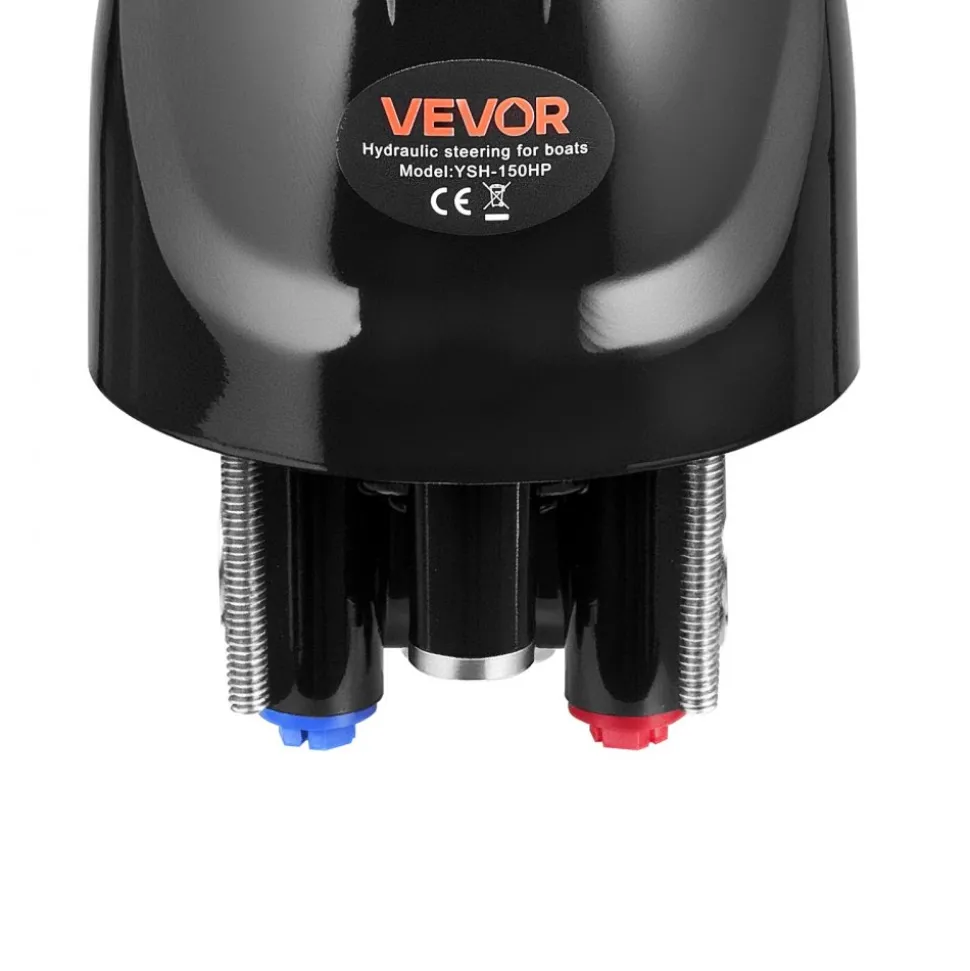 VEVOR Hydraulic Steering Helm Pump, 150 HP, Helm Pump for Boat, with 6.9 MPa/1000 psi Max Working Pressure, Aluminum Alloy Housing, Check Valve, Replaceable Shaft Seal, for Outboards Fishing Boats