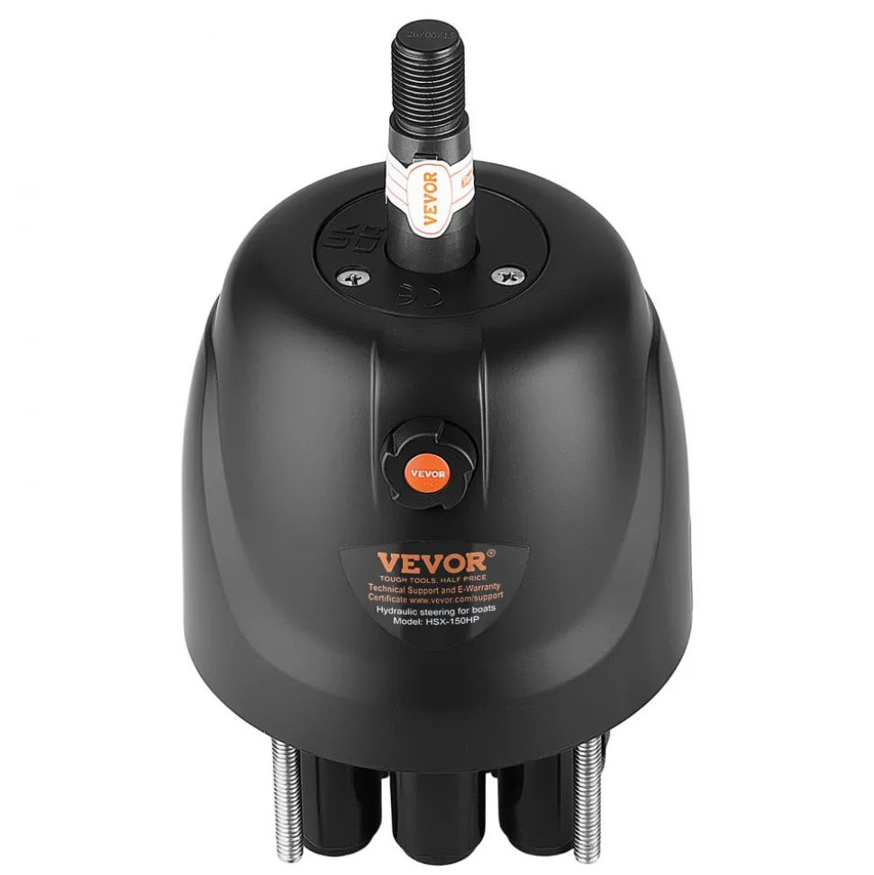VEVOR Hydraulic Steering Helm Pump 150 HP Outboard Hydraulic Pump for Boats, Marine Boat Steering System, 2.5 MPa Max Work Pressure, Aluminum Alloy Housing, Built-in Lock Valve, Replaceable Shaft Seal