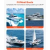 VEVOR Hydraulic Steering Kit, 200 HP, Marine Boat Hydraulic Steering System, with 6.9 MPa/1000 psi Helm Pump, Two-Way Lock Cylinder, and 26ft High-Strength Hoses, for Single Station, Single-Engine Use