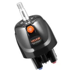 VEVOR Hydraulic Steering Kit, 300 HP, Marine Boat Hydraulic Steering System, with 6.9 MPa/1000 psi Helm Pump, Two-Way Lock Cylinder, and 26ft High-Strength Hoses, for Single Station, Single-Engine Use