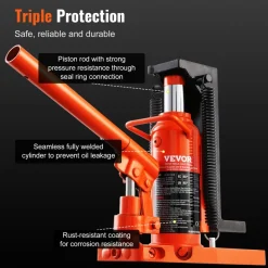 VEVOR Hydraulic Toe Jack, 2.5 Ton On Toe Toe Jack Lift, 5 Ton On Top Lift Capacity Machine Jack, 0.8-5.3 in Toe Height, 8.9-13.4 in Top Height, Air Hydraulic Claw Jack for Machinery, Industry