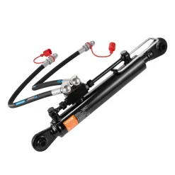 VEVOR Hydraulic Top Link Cat.1-1 (11 in, 20-7/8~31-7/8 in ), Hydraulic Cylinder with 2 Hoses & G3/8